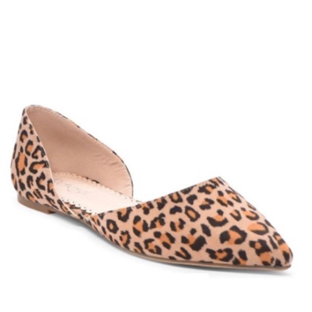 D'orsay Animal print flat